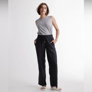 QUINCE~Wide leg 100% linen pants